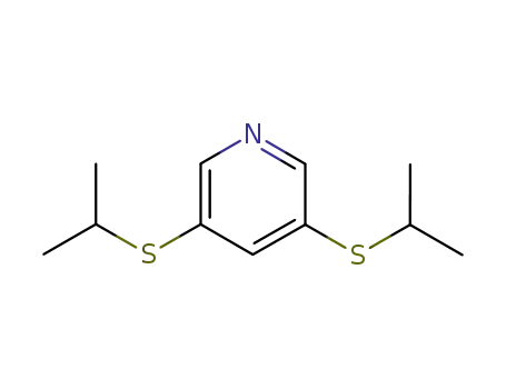 Molecular Structure of 98627-07-7 (3,5-bis(isopropylthio)pyridine)