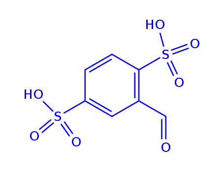Molecular Structure of 730912-46-6 (2-Formyl-1,4-benzenedisulfonic acid)