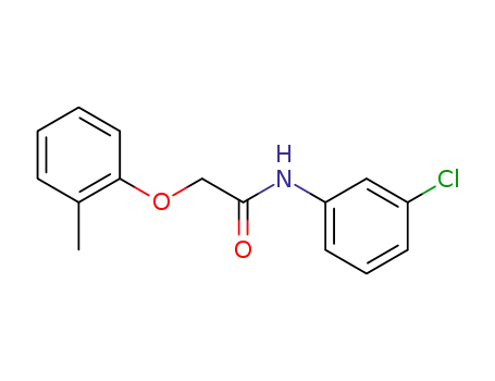 Molecular Structure of 70907-11-8 (N-(3-chlorophenyl)-2-(2-methylphenoxy)acetamide)