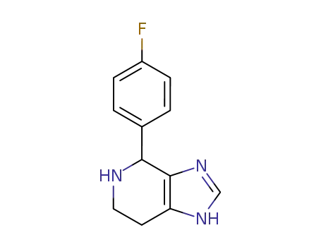 Molecular Structure of 7271-09-2 (4-(4-FLUOROPHENYL)-4,5,6,7-TETRAHYDRO-3H-IMIDAZO[4,5-C]PYRIDINE)
