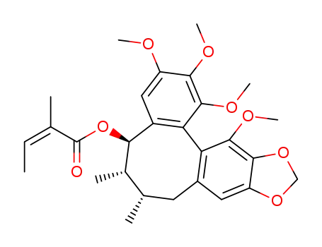 Molecular Structure of 83864-69-1 (Angeloylgomisin O)