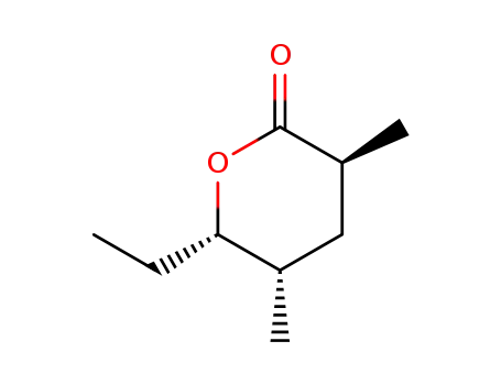 2H-Pyran-2-one, 6-ethyltetrahydro-3,5-dimethyl-, (3S,5S,6S)-