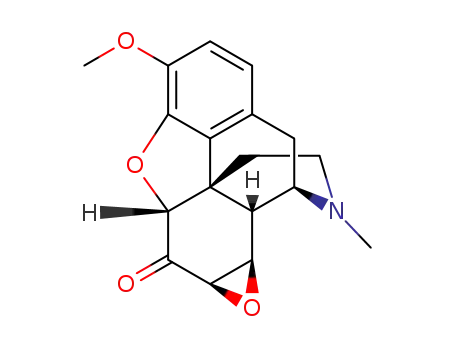 Molecular Structure of 72785-19-4 (7,8-epoxydihydrocodeinone)