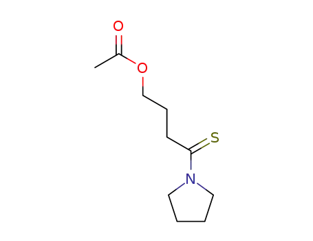 Pyrrolidine,  1-[4-(acetyloxy)-1-thioxobutyl]-  (9CI)