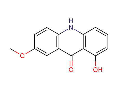 Molecular Structure of 71014-58-9 (1-hydroxy-7-methoxyacridin-9(10H)-one)