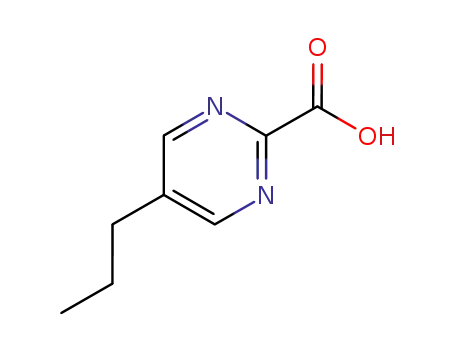 Molecular Structure of 72790-08-0 (2-Pyrimidinecarboxylicacid,5-propyl-(9CI))