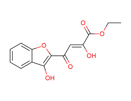 (Z)-2-Hydroxy-4-(3-hydroxy-benzofuran-2-yl)-4-oxo-but-2-enoic acid ethyl ester