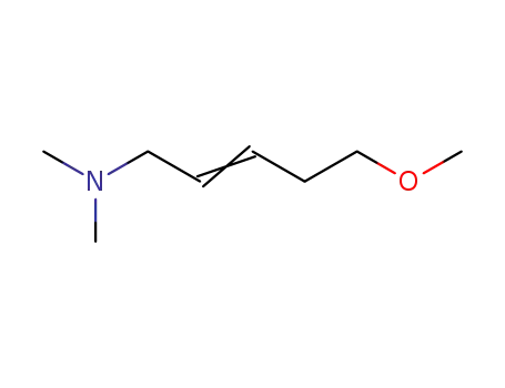 Molecular Structure of 710329-00-3 (2-Pentenylamine,5-methoxy-N,N-dimethyl-(5CI))