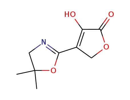 Molecular Structure of 72900-57-3 ((4Z)-4-(5,5-dimethyl-1,3-oxazolidin-2-ylidene)dihydrofuran-2,3-dione)