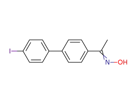 Molecular Structure of 31433-62-2 (1-(4'-Iodo-biphenyl-4-yl)-ethanone oxime)