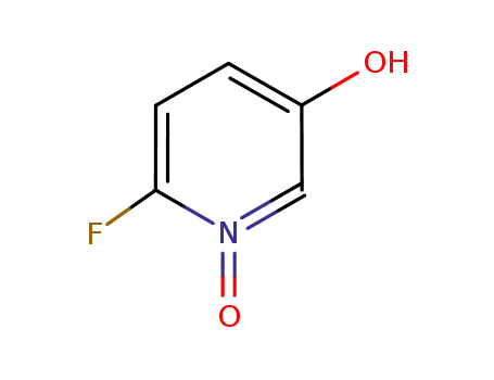 Molecular Structure of 727736-65-4 (3-Pyridinol,6-fluoro-,1-oxide(9CI))
