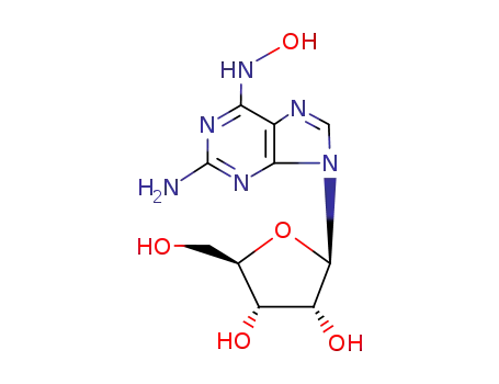 Molecular Structure of 7269-58-1 (2-amino-N-hydroxyadenosine)