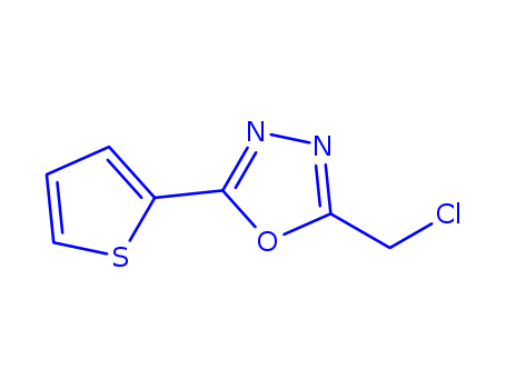 2-(chloromethyl)-5-(thiophen-2-yl)-1,3,4-oxadiazole