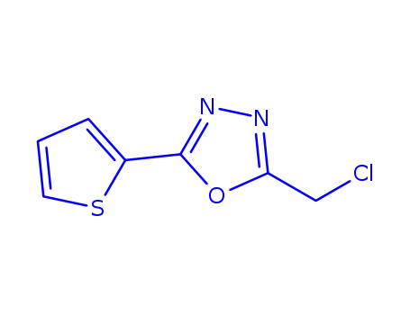 Molecular Structure of 727374-87-0 (2-(chloromethyl)-5-(thiophen-2-yl)-1,3,4-oxadiazole)