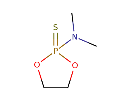 Molecular Structure of 7114-53-6 (N,N-Dimethyl-1,3,2-dioxaphospholan-2-amine2-sulfide)