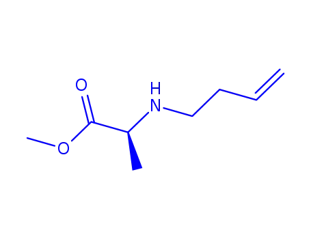 Molecular Structure of 709609-86-9 (L-Alanine, N-3-butenyl-, methyl ester (9CI))