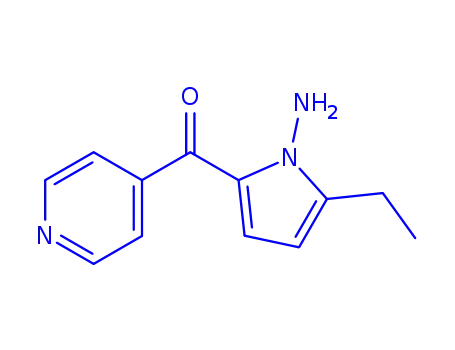 Molecular Structure of 728008-78-4 (Methanone, (1-amino-5-ethyl-1H-pyrrol-2-yl)-4-pyridinyl- (9CI))