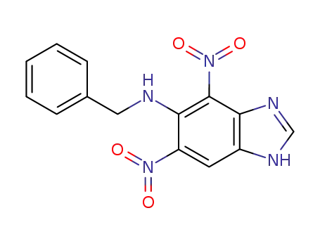 1H-Benzimidazol-5-amine, 4,6-dinitro-N-(phenylmethyl)-