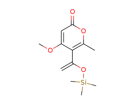 2H-Pyran-2-one, 4-methoxy-6-methyl-5-[1-[(trimethylsilyl)oxy]ethenyl]-