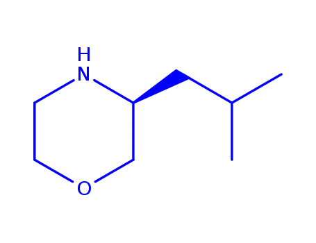 Molecular Structure of 77897-22-4 ((S)-3-Isobutylmorpholine)