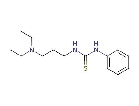 Molecular Structure of 730-19-8 (1-[3-(Diethylamino)propyl]-3-phenylthiourea)