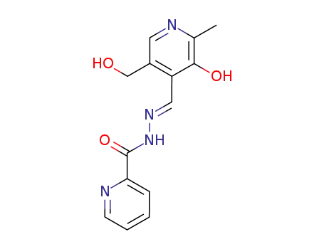Molecular Structure of 73170-28-2 (2-Pyridinecarboxylic acid 2-[[3-hydroxy-5-(hydroxymethyl)-2-methylpyridin-4-yl]methylene] hydrazide)