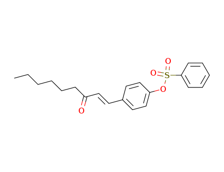 1-Nonen-3-one,1-[4-[(phenylsulfonyl)oxy]phenyl]-, (E)- (9CI) cas  72570-96-8
