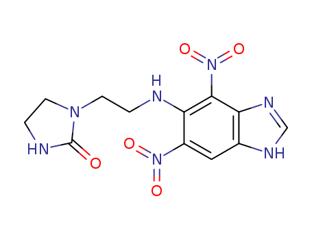 1-[2-[(4,6-dinitro-1H-benzoimidazol-5-yl)amino]ethyl]imidazolidin-2-one cas  72766-40-6