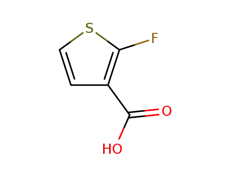 Molecular Structure of 71154-31-9 (3-Thiophenecarboxylic acid, 2-fluoro-)