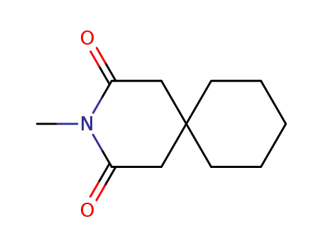 Molecular Structure of 711-03-5 (9-methyl-9-azaspiro[5.5]undecane-8,10-dione)