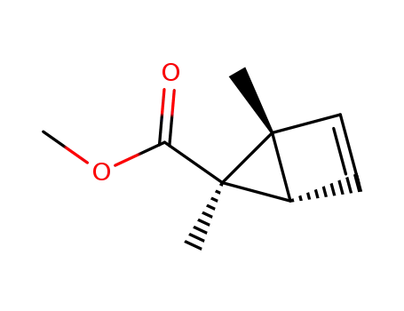 Molecular Structure of 71242-66-5 (Bicyclo[2.1.0]pent-2-ene-5-carboxylic acid, 1,5-dimethyl-, methyl ester,)