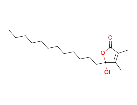 Molecular Structure of 71190-97-1 (5-dodecyl-5-hydroxy-3,4-dimethylfuran-2(5H)-one)
