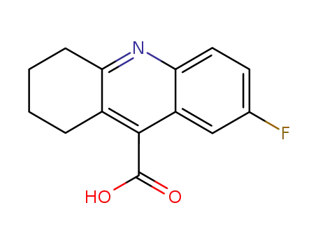 Molecular Structure of 727-74-2 (7-fluoro-1,2,3,4-tetrahydro-acridine-9-carboxylic acid)