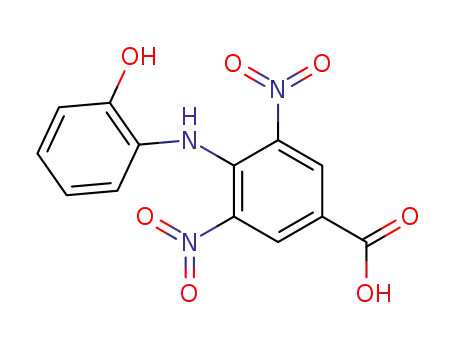 Molecular Structure of 709636-71-5 (4-(2-hydroxyanilino)-3,5-dinitrobenzoic acid)