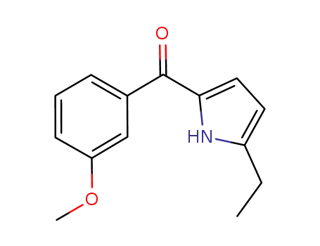 Molecular Structure of 728010-85-3 (Methanone, (5-ethyl-1H-pyrrol-2-yl)(3-methoxyphenyl)- (9CI))