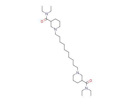 Molecular Structure of 7276-37-1 (1,10-Bis(3-(N,N-diethylcarbamoyl)piperidino)decane)