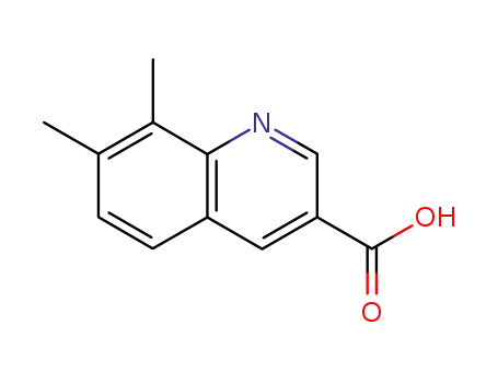 Molecular Structure of 71082-60-5 (7,8-DIMETHYLQUINOLINE-3-CARBOXYLIC ACID)