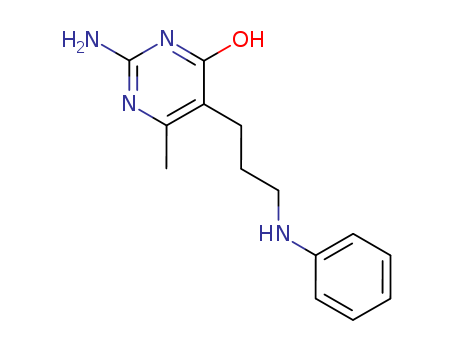 4(3H)-Pyrimidinone,2-amino-6-methyl-5-[3-(phenylamino)propyl]- cas  732-22-9