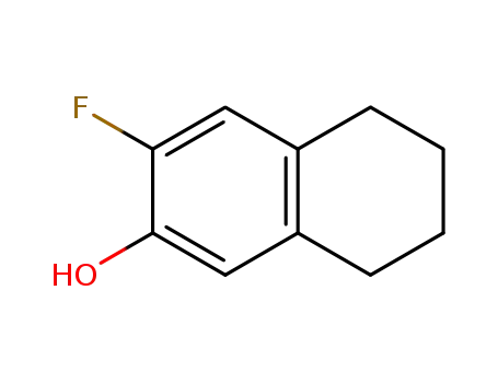 Molecular Structure of 709032-00-8 (2-Naphthalenol,  3-fluoro-5,6,7,8-tetrahydro-)