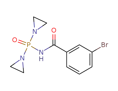 Molecular Structure of 726-90-9 (N-[bis(aziridin-1-yl)phosphoryl]-3-bromobenzamide)