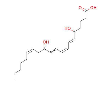 6,8,10,14-Eicosatetraenoicacid, 5,12-dihydroxy-, (5S,6E,8E,10E,12S,14Z)-