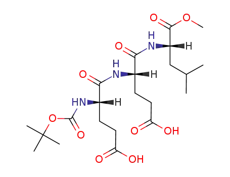 Molecular Structure of 72903-33-4 (BOC-GLU-GLU-LEU-OME)
