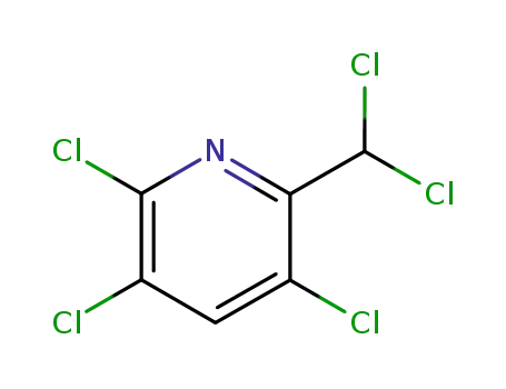 Molecular Structure of 72863-84-4 (Pyridine, 2,3,5-trichloro-6-(dichloromethyl)-)