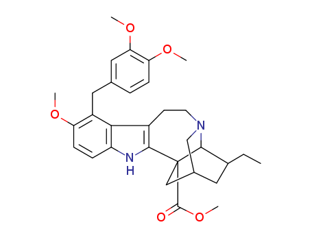 methyl (2alpha,4alpha,5xi,18xi)-11-(3,4-dimethoxybenzyl)-12-methoxyibogamine-18-carboxylate