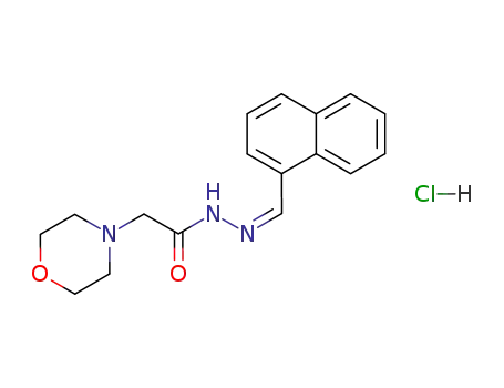 4-Morpholineacetic acid, 2-(1-naphthylmethylene)hydrazide, hydrochloride