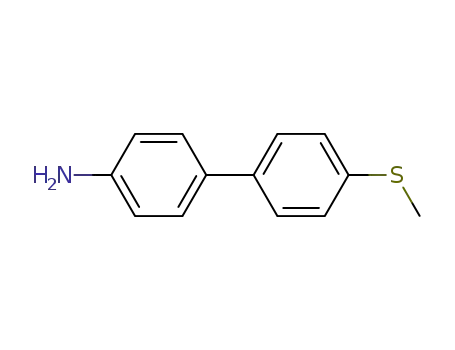 Molecular Structure of 728918-94-3 (4'-methylsulfanyl-biphenyl-4-ylamine)