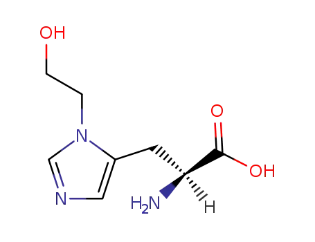 Molecular Structure of 70962-69-5 (3-(2-hydroxyethyl)histidine)