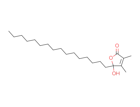 Molecular Structure of 71190-99-3 (5-hexadecyl-5-hydroxy-3,4-dimethylfuran-2(5H)-one)