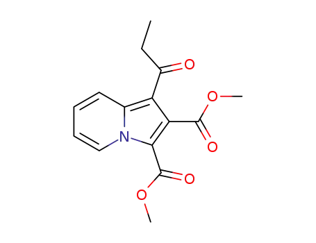 Molecular Structure of 71127-20-3 (1-Propionyl-2,3-indolizinedicarboxylic acid dimethyl ester)