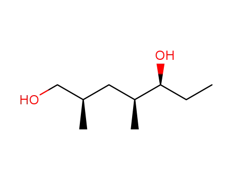 Molecular Structure of 631918-29-1 (1,5-Heptanediol, 2,4-dimethyl-, (2R,4S,5S)-)